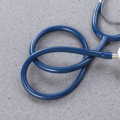 UKCOCO Estetoscopio de Doble Cara Herramienta de Equipo de Dispositivo Estetoscopio Auscultación Ayuda Médica Portátil (Azul Oscuro)
