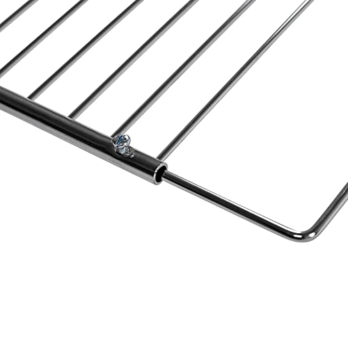 UPP Rejilla de horno universal extensible I Parrilla extensible de acero inoxidable para horno, grill I bandeja horno ajustable, con capa de teflón antiadherente (ancho 36-60cm, largo 32cm)