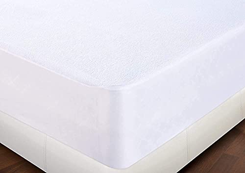 Utopia Bedding Impermeable Protector De Colchón 90 x 190 cm, Premium Funda De Colchón De Rizo 200 gsm, Transpirable, Elástico En Todo El Contorno