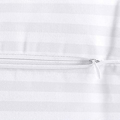 Utopia Bedding Premium Almohada, 80 x 80 cm - Almohadas de Cama de Felpa Almohadas de Mezcla de algodón para Dormir (Blanco, Paquete de 2)
