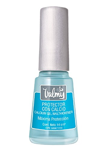 Valmy Gel Protector con Calcio, Base Endurecedora para Uñas Quebradizas con Keratina y Vitaminas - 14 ml