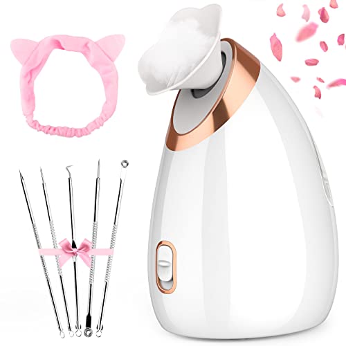 Vaporizador Facial, Nivlan Profesional Sauna Facial Spa, Nano Ionic Hot Device Tools Limpieza profunda, poro Espinillas Vaporizer Electronic Personal Skin Care