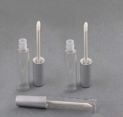 VASANA - 10 tubos de brillo de labios de 10 ml a granel con tapa de plata vacía de plástico para pintalabios de labios de plástico para muestras de lápiz labial