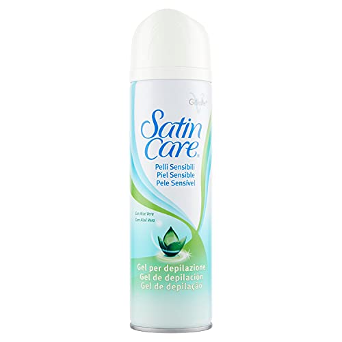 Venus Satin Care Gel De Afeitado Mujer, Pieles Sensibles, 200 Mililitro