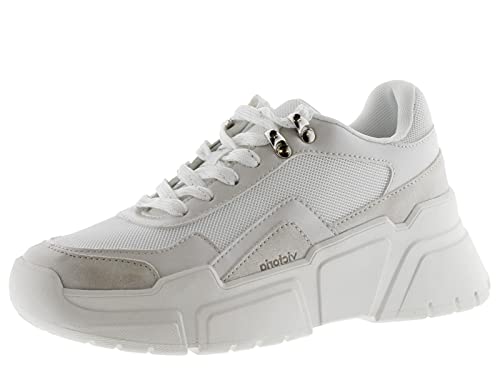 victoria Plano VICTORIA Totem Zapatilla PU/Rejilla 1149103-WOMEN para Mujer Blanco 41