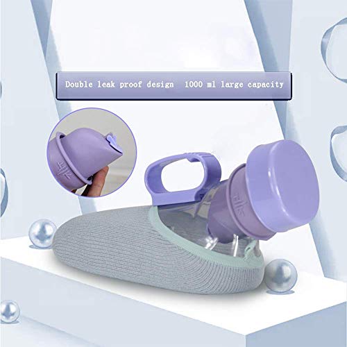 VOCA Orinales para hombres Recipiente de orina 1000ml Cámara urinaria femenina a prueba de derrames, Botellas de orina portátiles fáciles de limpiar Orinales