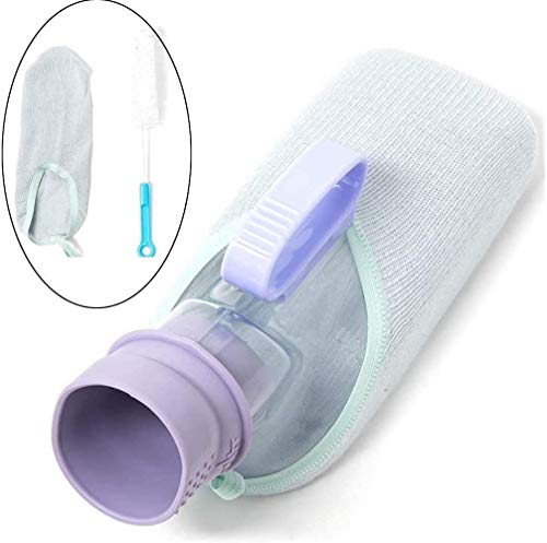 VOCA Orinales para hombres Recipiente de orina 1000ml Cámara urinaria femenina a prueba de derrames, Botellas de orina portátiles fáciles de limpiar Orinales