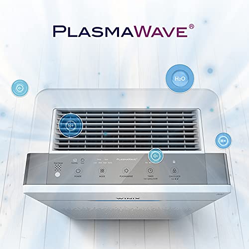 Winix Zero Pro - Purificador de Aire hasta 120 m² (Purificador de Aire contra alergias, olores, Polvo, con Filtro HEPA, Onda de Plasma y Filtro de carbón).