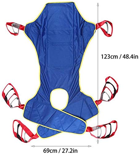 WLKQ Grúa de Paciente Arnés De Elevación De Paciente De Cuerpo Completo,Eslinga Elevación con Accesorios De Bucle,para Posicionamiento Y Elevación De La Cama,Enfermería, Cuidador 507 Libras