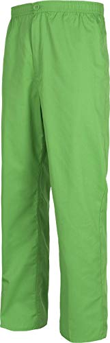 Work Team Pantalón Sanitario con Cintura Elástica, bragueta de Cremallera, sin Bolsillos. Hombre Verde Pistacho XL