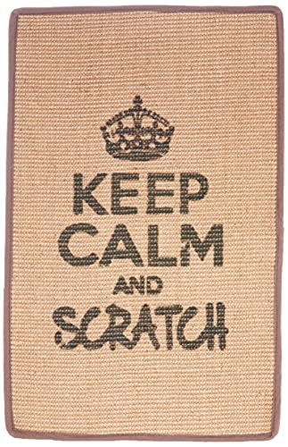 Wouapy Rascador para Gatos de Alfombra Resistente, Rectangular (Gris, 60x38 cm). Esterilla, Alfombrilla Afiladora de Garras Antideslizante para Gatos Que Protege tu Hogar.