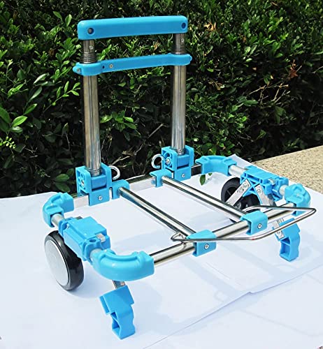 WYB Carro De Escalera Portátil Carro De Escalada Carro De Equipaje Plegable De Coche Carro De Equipaje De Aleación De Aluminio De Viaje Portátil Carga Máxima 30 Kg,Rosado