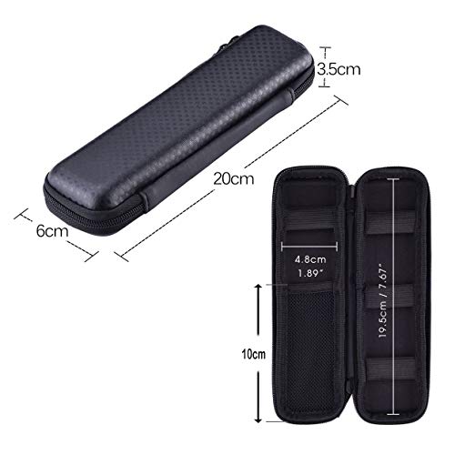 XLKJ Negro EVA Caja de la Pluma, Estuche Multifuncional para Pluma estilográfica, Bolígrafo,Lápiz Táctil