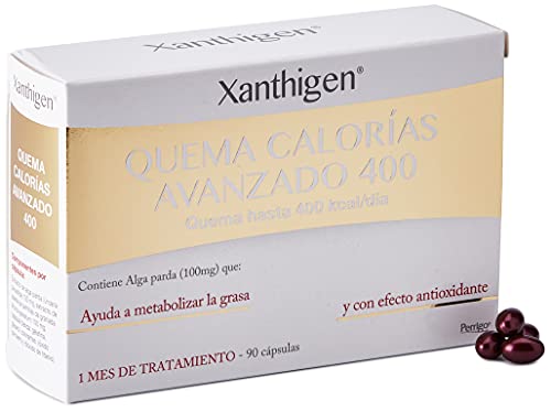 XLS Medical Xanthigen Quema Calorías Avanzado 400, Quema 400 Kilocalorías al Día, Cápsulas Adelgazantes con Efecto Antioxidante - Pack 2 x 90 Cápsulas, 2 Meses de Tratamiento