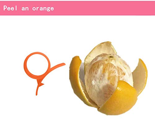 YUEMING 2 Piezas Pelador de Naranja Épluche Orange Pelador de Frutas Pelador Creativo Cítricos de limón (Colores aleatorios)