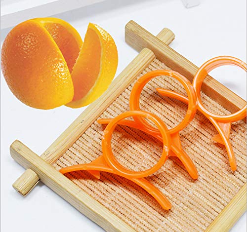 YUEMING 2 Piezas Pelador de Naranja Épluche Orange Pelador de Frutas Pelador Creativo Cítricos de limón (Colores aleatorios)