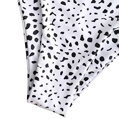 Zaful Traje de baño de dos piezas para mujer, traje de baño acolchado con estampado floral y cordones, tankini de tiro alto, Negro , XXL