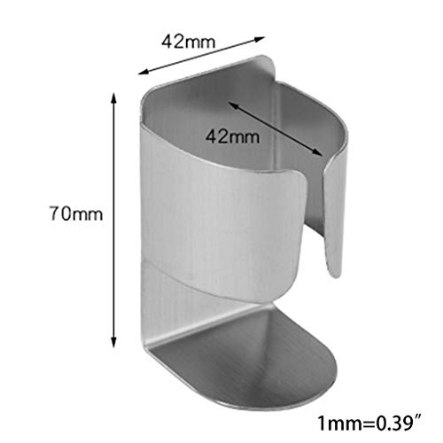 zhiwenCZW Soporte de cepillo de dientes eléctrico de acero inoxidable montado en la pared Organizador sin rastro