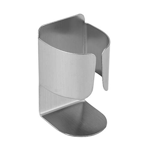 zhiwenCZW Soporte de cepillo de dientes eléctrico de acero inoxidable montado en la pared Organizador sin rastro