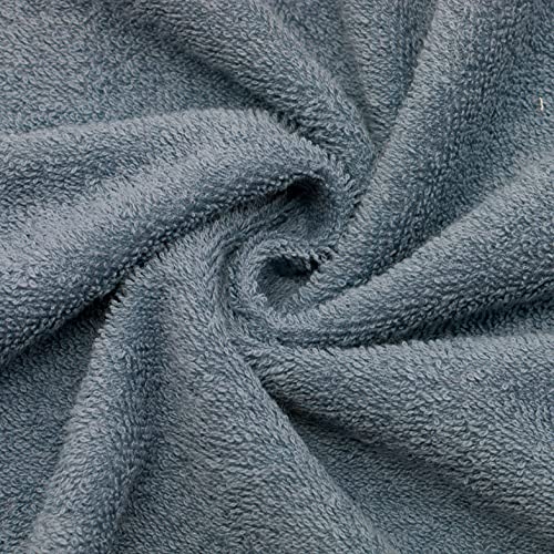 ZOLLNER 2 Toallas de baño, 100x150 cm, algodón, Gris