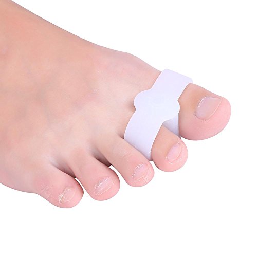 1 par (2 Piezas) Alineador de Separador de enderezadora de Protector de Dedos de Gel de Silicona para el Alivio del Dolor y el Cuidado de los Dedos de los pies