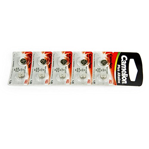10 Camelion AG3 / LR41 / 192 / 392 Pack de 10 pilas alcalinas, largo duracion (fecha de caducidad marcado)