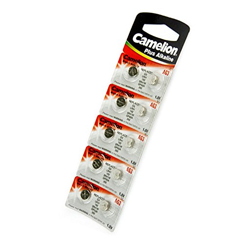 10 Camelion AG3 / LR41 / 192 / 392 Pack de 10 pilas alcalinas, largo duracion (fecha de caducidad marcado)