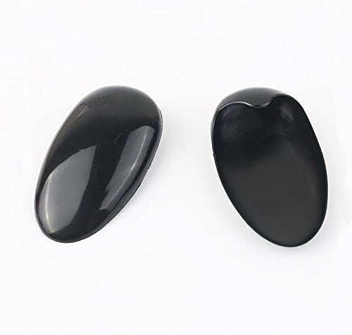 10 pares plástico negro profesional protector de la cubierta del oído protector de la peluquería tinte para colorear B baño tapas de ducha impermeable Prtotección de oído orejeras