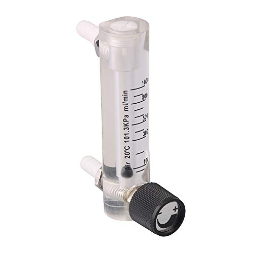 100 - 1000 ml/min oxígeno aire Medidor de flujo Caudalímetro de gas con válvula de control para la medición de control de flujo de gas