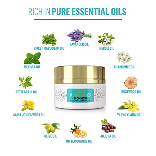1001 Remedies Aromaterapia Locion Relajante para Dormir Bien- Crema de Noche Reduce la Ansiedad, el Estrés y Alivia la Migraña - 100% Natural con Lavanda y Aceites Esenciales - Adultos y Niños