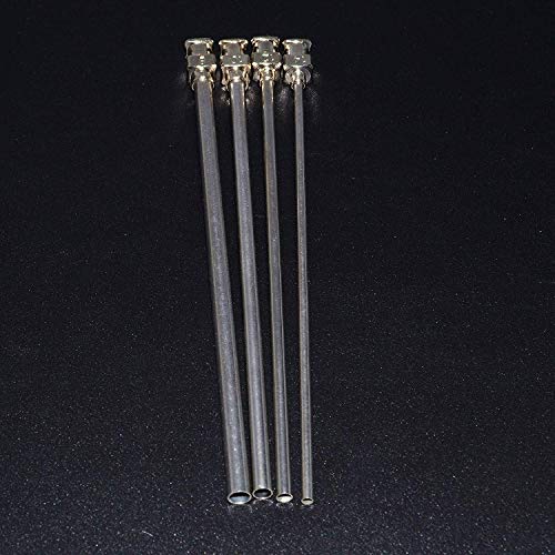 12 Paquete 8G-10G-12G-14G 4" All Metal - Punta roma Luer Lock Aguja dispensadora de acero inoxidable. Aguja dispensadora industrial. Aplicador de precisión.