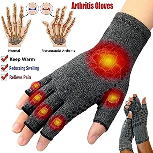 2 Pares de Guantes de Invierno para la Artritis, Guantes de Pantalla táctil, Guantes de compresión para Terapia antiartritis y Alivio del Dolor en Las articulaciones, cálido -a2-L