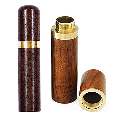 2 Pcs Porta Agujas De Madera, Palillo de Dientes Tubo, Caja De Agujas De Almacenamiento De Mini Agujas De Coser Portátiles Herramienta De Costura De Contenedores De Agujas Generous