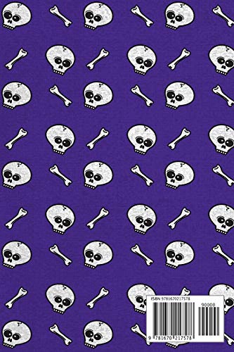 2020 Week To View Diary: Skull and bones themed diary (Purple) with week to view and month to view planners. Includes habit tracking and goal ... important contacts, and dotted note paper.