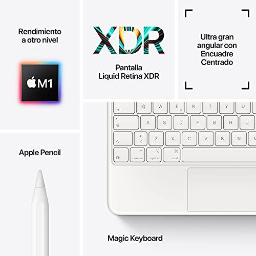 2021 Apple iPad Pro (de 12,9 Pulgadas, con Wi-Fi, 128 GB) - Gris Espacial (5.ª generación)