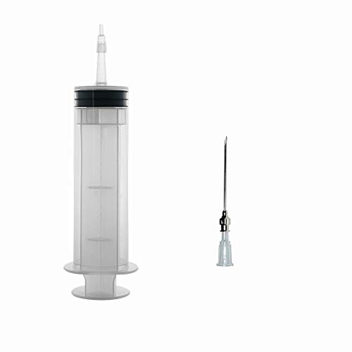 2pcs 200 ml jeringa dosificadora, jeringa de plástico, jeringa de alimentación, jeringa para marinadas para medición de nutrientes