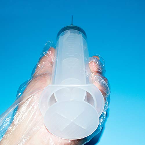 2pcs 200 ml jeringa dosificadora, jeringa de plástico, jeringa de alimentación, jeringa para marinadas para medición de nutrientes