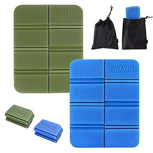 2pcs Almohadilla Plegable,Estera Plegable portátil,Cojín Asiento Picnic Impermeable,Almohadillas de Espuma Plegable,Cojín Plegable Deporte,Adecuado para Actividades al Aire Libre,Picnic