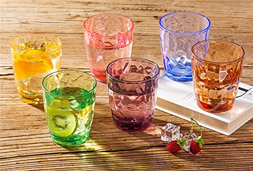 300ml Colores Vasos de plástico agua irrompibles para niños apilables para picnic camping playa fiesta para niños reutilizables(Assorted Color)