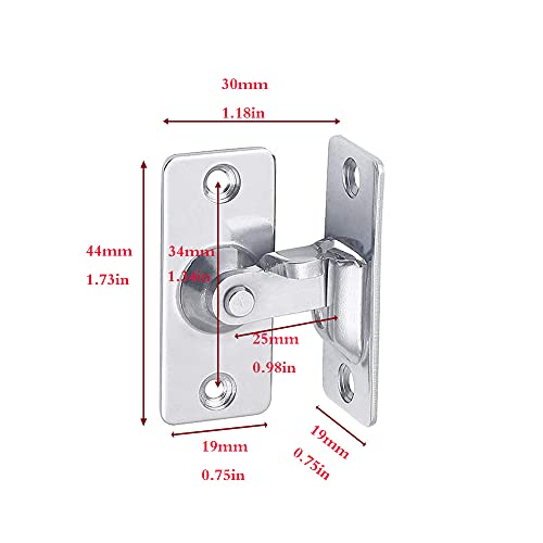 304 acero inoxidable 90 grados ángulo recto hebilla gancho perno de bloqueo para la puerta deslizante,hardware de bloqueo perno accesorios para el hogar