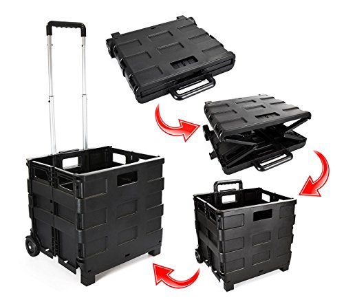 334115 Carrito de la compra plegable, de plástico, capacidad máxima: 25 kg.-