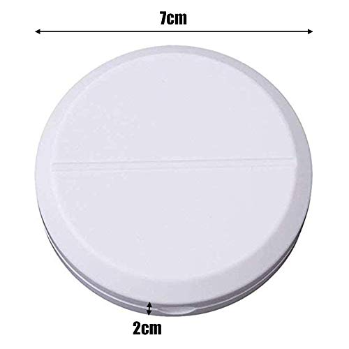 4 Piezas Píldora Cortador, NALCY Medicina Tablet Píldora Cortador Divisor,Cortador de Pastillas con Hoja de Acero Inoxidable de Compartimiento de Almacenamiento Caja