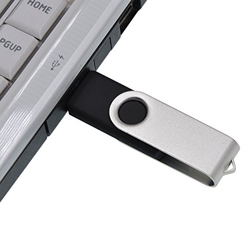 5 Piezas 32GB Pendrive Práctico Memorias USB 2.0, Kepmem Metal Llavero Flash Drives 32 GB Pen Drive, Portátil Giratoria Memoria Stick 32 Giga Almacenamiento de Datos para Almacenar Fotos, Música