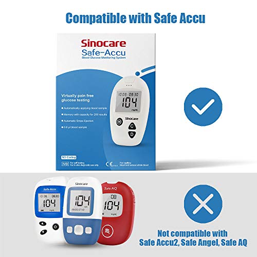 50 tiras reactivas para medidor de glucosa en sangre Safe Accu