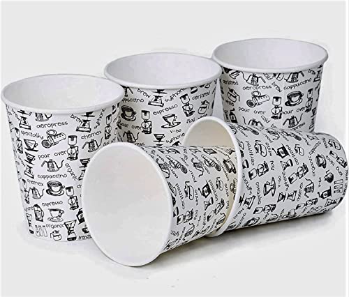 50 Vasos Cafe Desechables de Cartón para Llevar- Vasos Papel, Ecológicos y Desechable, Resistentes al Calor, Ideales para Café, Té, Cumpleaños, etc.