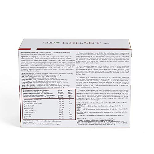 500Cosmetics Breast - Complemento Natural para la mujer - 60 Tabletas. (5)