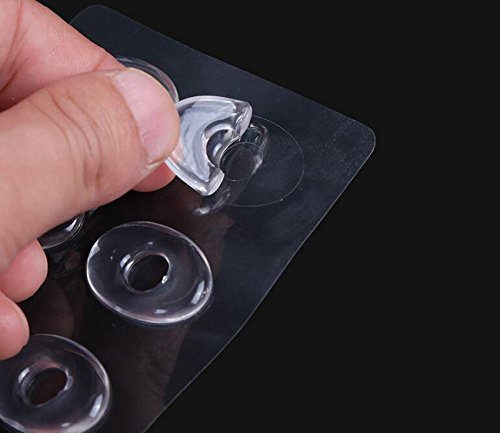 6hojas/36anillos silicona transparente para pies de maíz almohadillas de gel almohadillas de maíz autoadhesivas pegatinas para el talón trasero almohadillas para callos reducir dolor de pies y talones