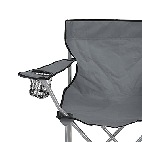 7H SEVEN HOUSE Pack 2 Sillas Plegables de Camping con Posavasos 79x47x80cm 7house