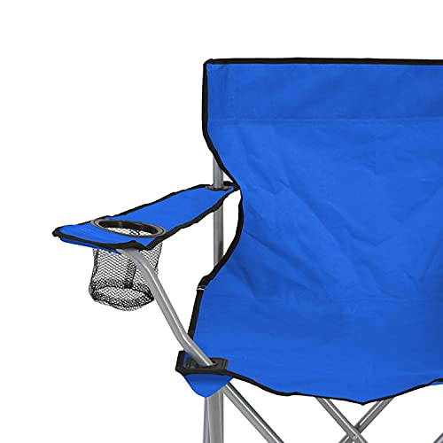 7H SEVEN HOUSE Silla Plegable de Camping con Posavasos 79x47x80cm 7house