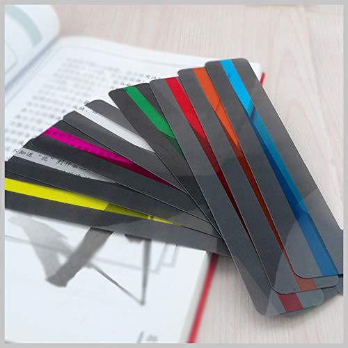8 tiras de lectura guiadas de colores para seguimiento de lectura para dislexia superposiciones marcadores para reducir la lectura del estrés visual superposición de lectura de colores para niños